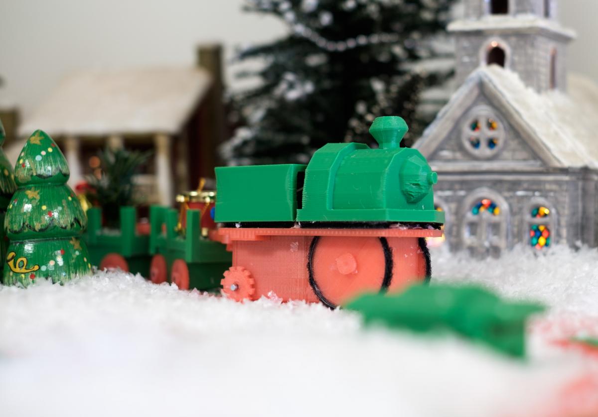 3d printed train set