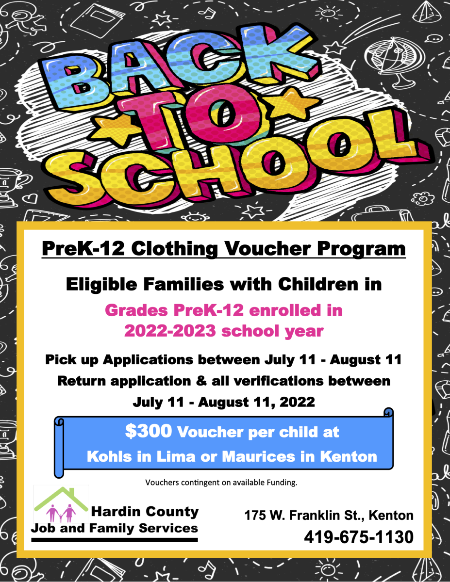 Back to school clothing program from Hardin Co. JFS Ada Icon