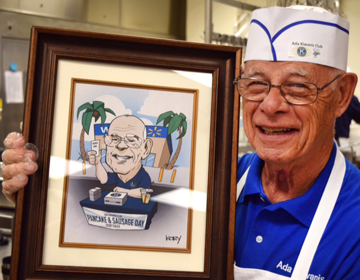 He tried selling pancake tickets while in Florida