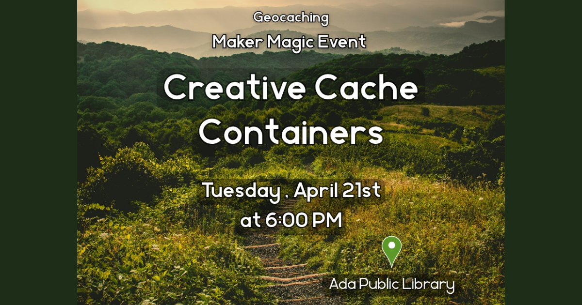 Creative Cache Containers program on April 21 | Ada Icon