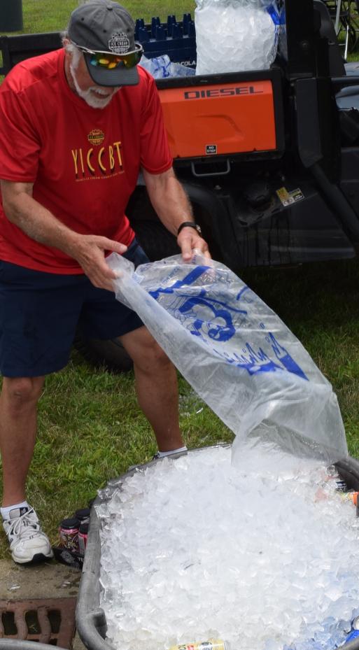 Ice, it takes a lot of ice.