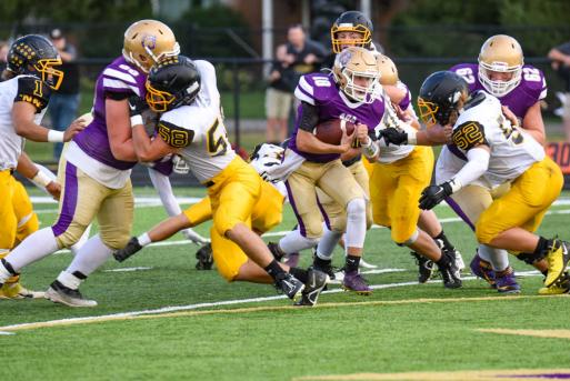 Ada sophomore Levi Green rushed for three scores and passed for one TD / PHOTO by Sue Mattson
