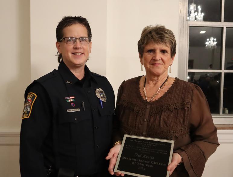 Officer Penny Keller-Clark and Deb Curlis