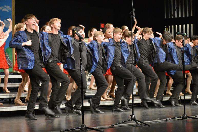 Ada Varsity singers and dancers