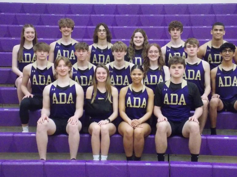 The 16 returning Ada track letter winners. PHOTO by Cort Reynolds