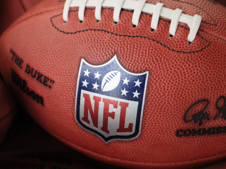 NFL game ball produced at Wilson Football Factory