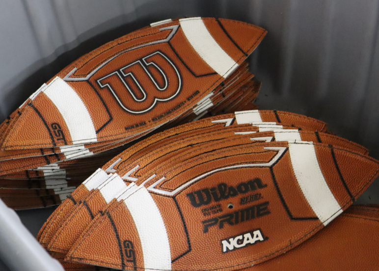 Branded football panels
