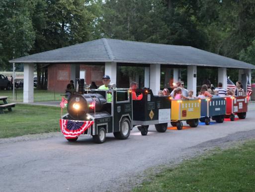 Kiddie train rides by Romick Railway
