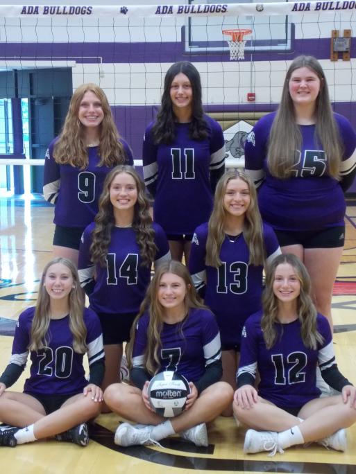 2023 returning volleyball letter winners / PHOTO by Cort Reynolds