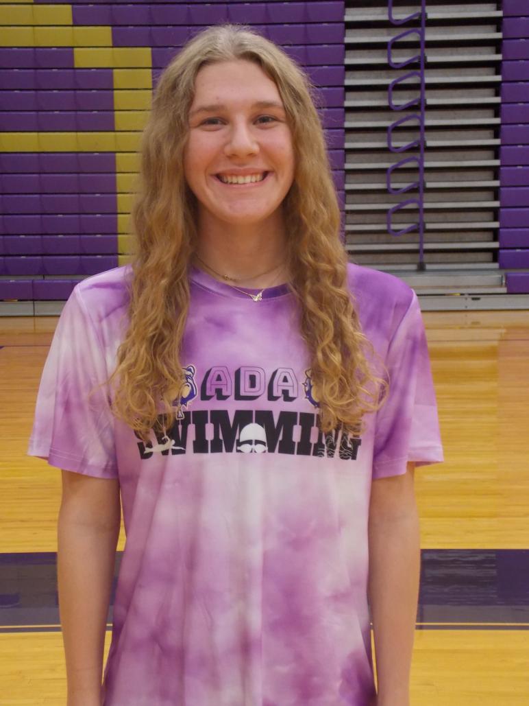 Lily Baumgartner, Ada Bulldog swimmer / PHOTO by Cort Reynolds