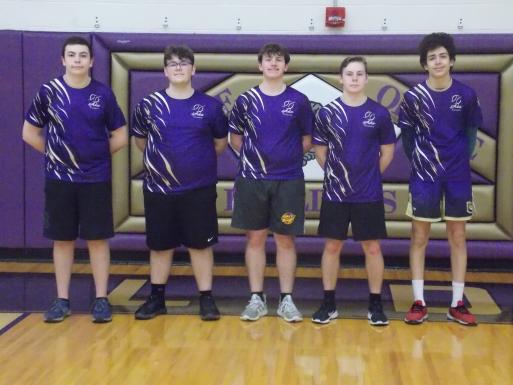 Returning AHS tennis lettermen, from left: Luke Archer, Sam Crawford, Justin Bowden, Nathan Williams, Mohamad Khalil.